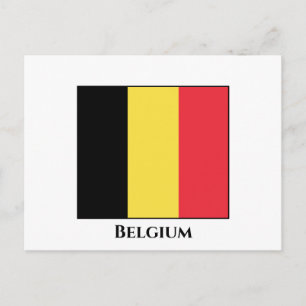 Belgium (Belgian) Flag Postcard
