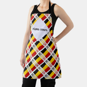 Belgium Belgian Flag Tiled Personalised Apron