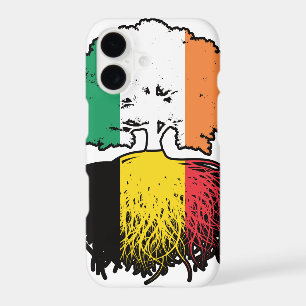 Belgium Belgian Irish Ireland Tree Roots Flag