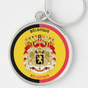 Belgium (Belgique) Heritage Emblem Key Ring