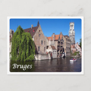 Belgium - Bruges - Canal - Postcard