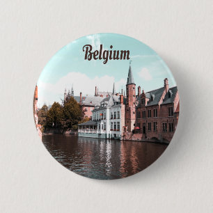 Belgium Brussels Canal 6 Cm Round Badge