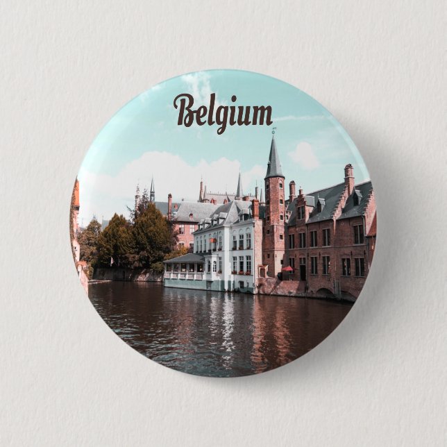 Belgium Brussels Canal 6 Cm Round Badge (Front)