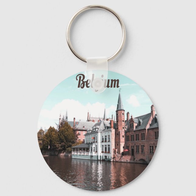 Belgium Brussels Canal Key Ring (Front)