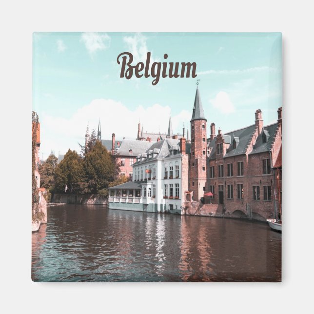 Belgium Brussels Canal Magnet (Front)