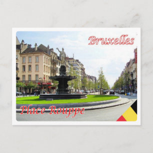 Belgium - Bruxelles - Place Rouppe - Postcard
