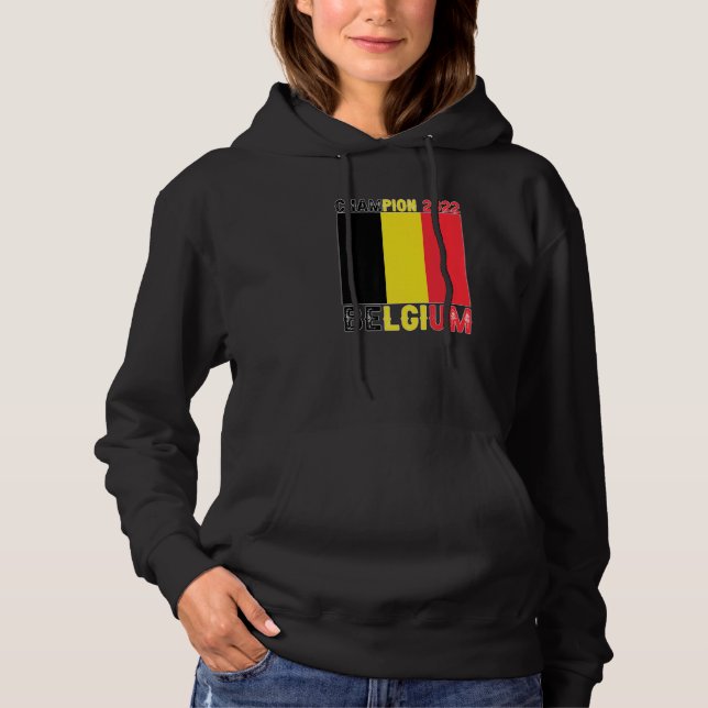 Belgium Champion Belgium Soccer Fan  2022 Hoodie (Front)