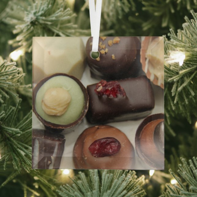 Belgium chocolates  glass tree decoration (Insitu)
