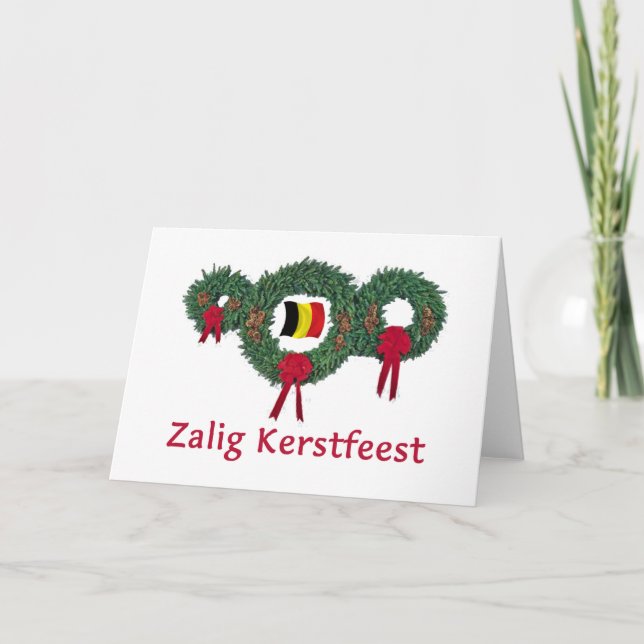 Belgium Christmas 2 Holiday Card (Front)