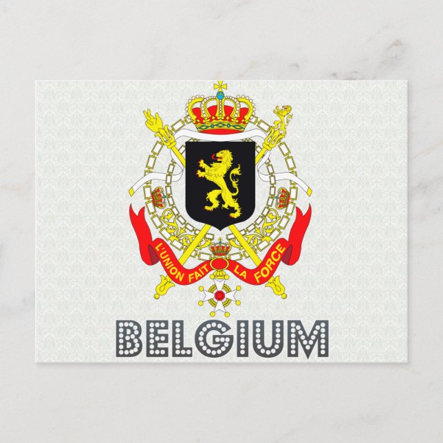 Belgium Coat of Arms Postcard (Front)