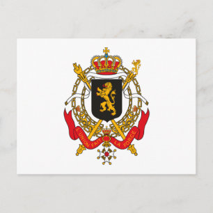 Belgium Coat of Arms Postcard