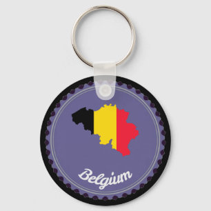 Belgium country key ring