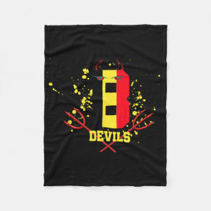 Belgium Devils Soccer Sport Fleece Blanket