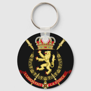 belgium emblem key ring