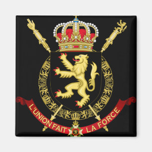 belgium emblem magnet