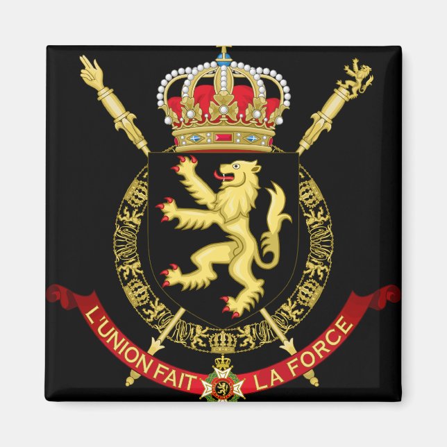 belgium emblem magnet (Front)