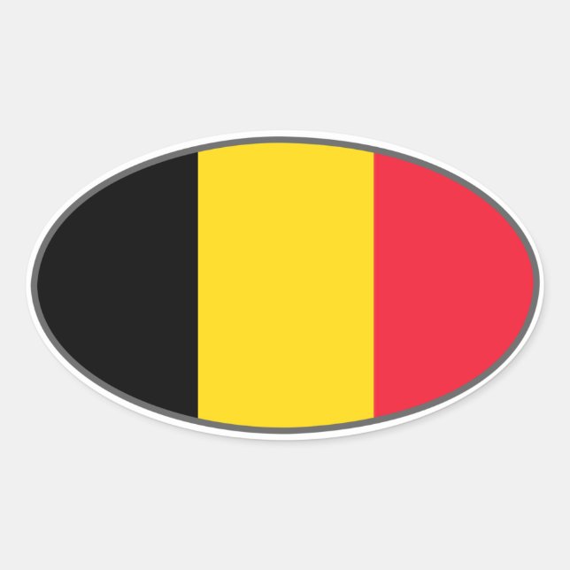 Belgium Euro Sticker (Front)