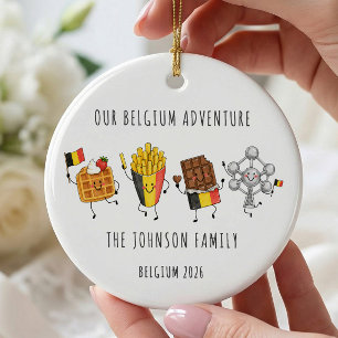 Belgium Family Vacation Travel Ornament