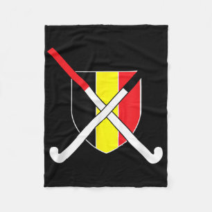 Belgium Field Hockey Be Belgique Clic Flag Tee Fleece Blanket