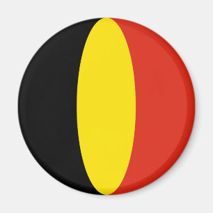 Belgium Fisheye Flag Magnet