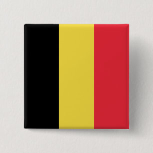 Belgium Flag 15 Cm Square Badge