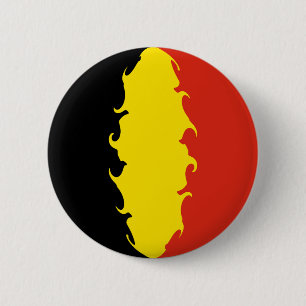 Belgium Flag 6 Cm Round Badge