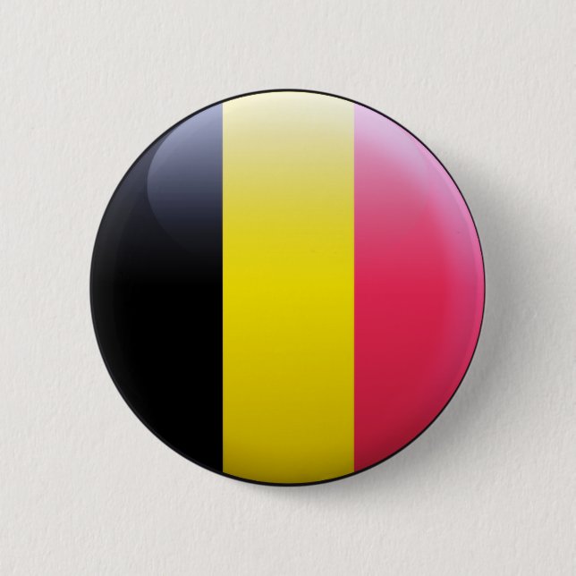 Belgium Flag 6 Cm Round Badge (Front)