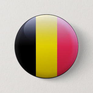Belgium Flag 6 Cm Round Badge