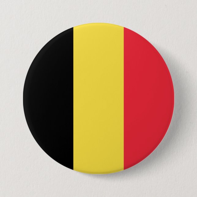 Belgium Flag 7.5 Cm Round Badge (Front)