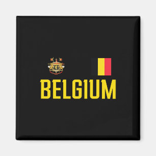 Belgium Flag Belgie Footll Soccer Fan Men Women Ki Magnet