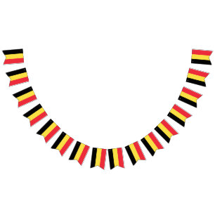 Belgium flag bunting banner