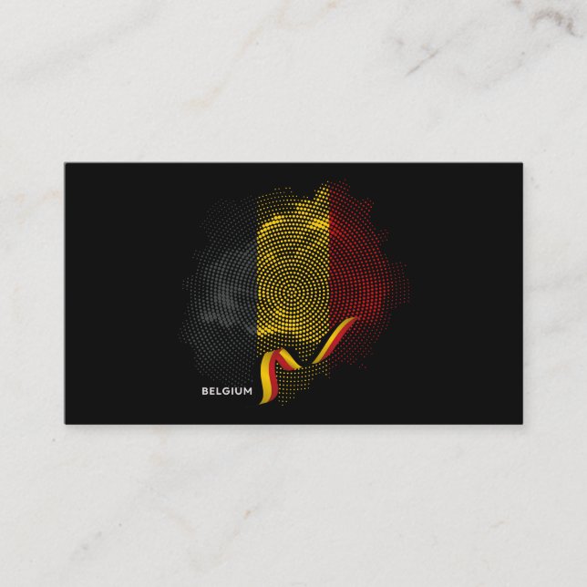 Belgium Flag Business Card (Front)