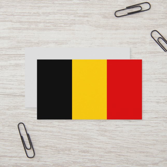 Belgium flag business card (Front/Back In Situ)