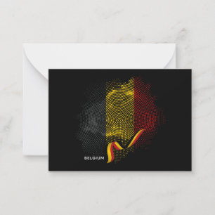 Belgium Flag Card