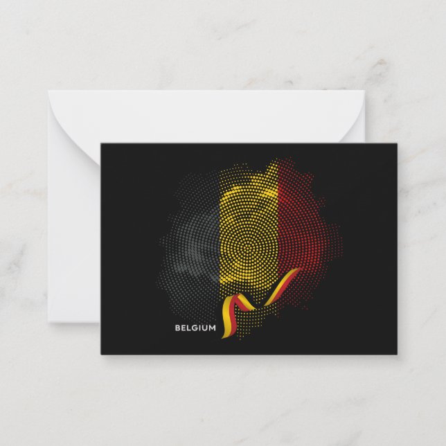 Belgium Flag Card (Front)