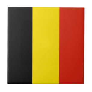 Belgium Flag Ceramic Tile