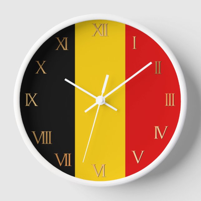 Belgium flag clock (Front)