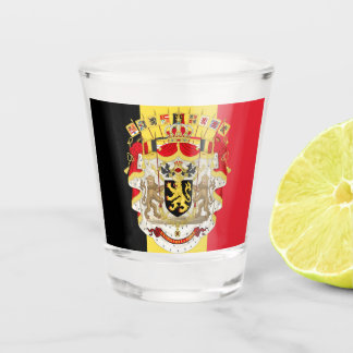 Belgium Flag & COA Shot Glass