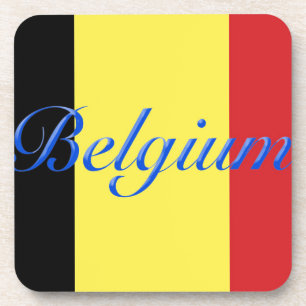 Belgium flag coaster