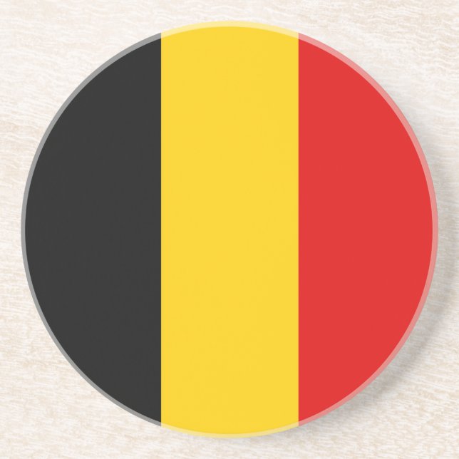 Belgium flag coaster (Front)