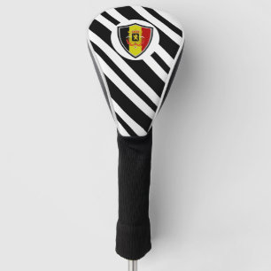 Belgium flag-coat arms golf head cover