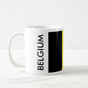 BELGIUM FLAG COFFEE MUG