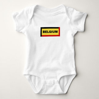 Belgium Flag Colours Baby Bodysuit