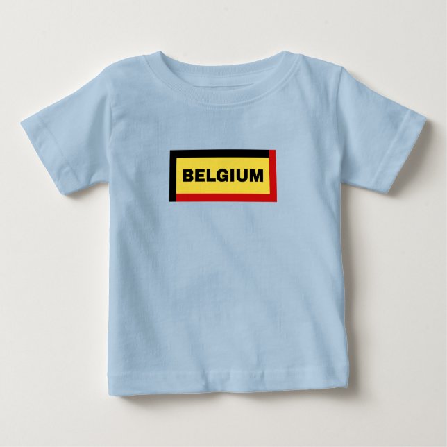Belgium Flag Colours Baby T-Shirt (Front)