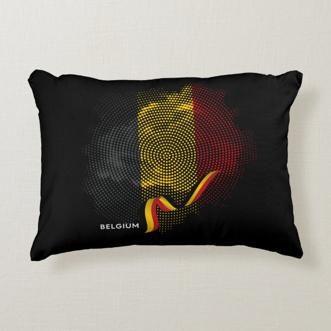 Belgium Flag Decorative Cushion (Front)