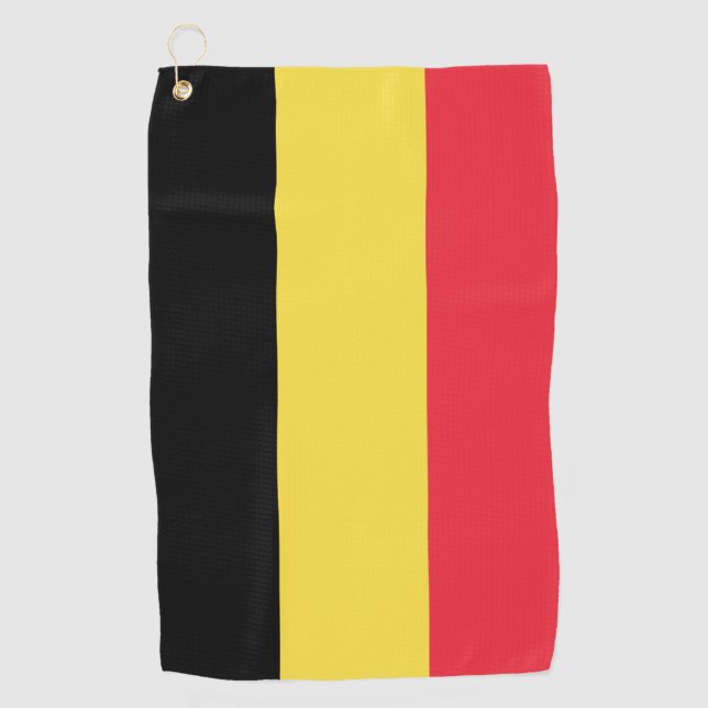 Belgium Flag Golf Towel (Front)