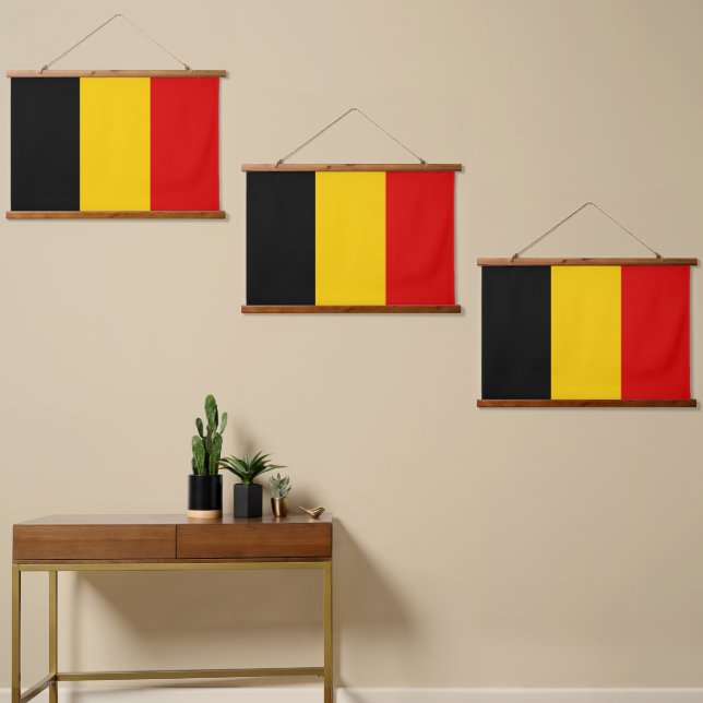 Belgium flag hanging tapestry (Asymmetrical)