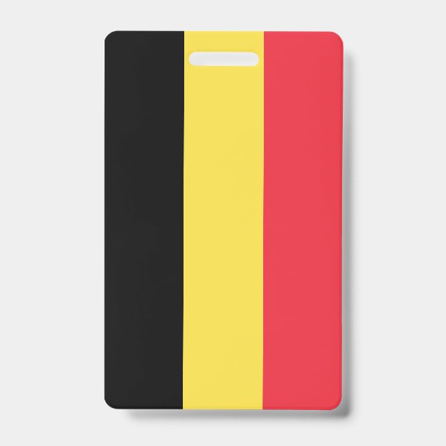 Belgium Flag ID Badge (Front)