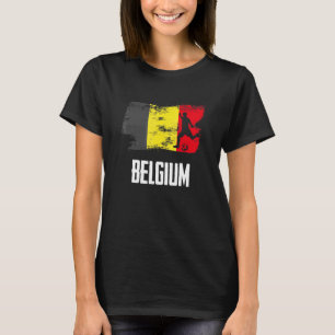 Belgium Flag Jersey Belgian Soccer Belgian Team T-Shirt
