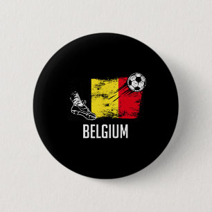 Belgium Flag Jersey Belgian Soccer Team Belgian 6 Cm Round Badge